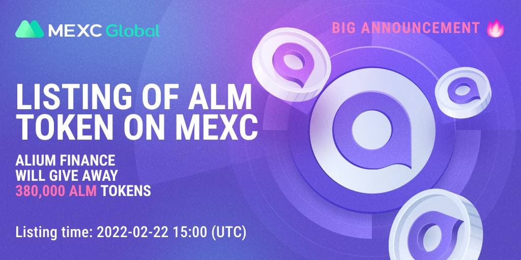 Alium Finance 380000 توکن ALM را به افتخار فهرست شدن در صرافی MEXC تقدیم می کند – بیانیه مطبوعاتی Bitcoin News