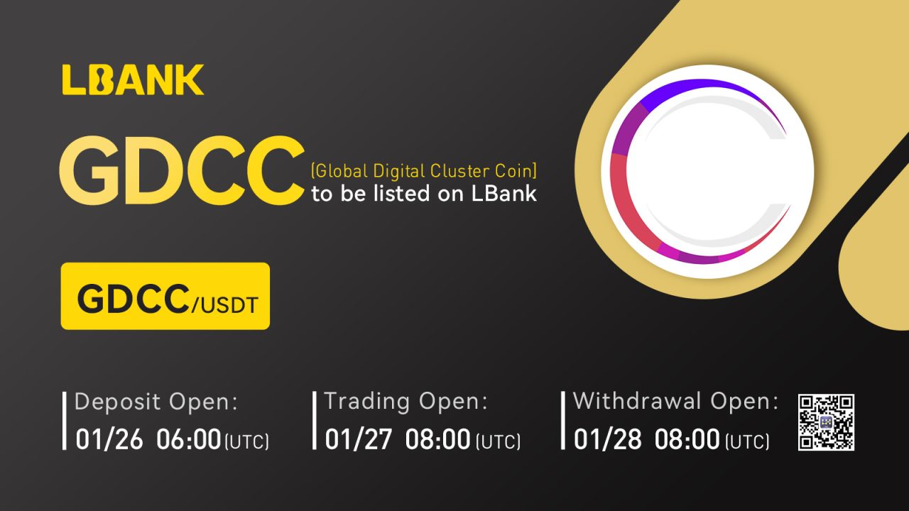 سکه خوشه دیجیتال جهانی (GDCC) اکنون در صرافی LBank در دسترس است