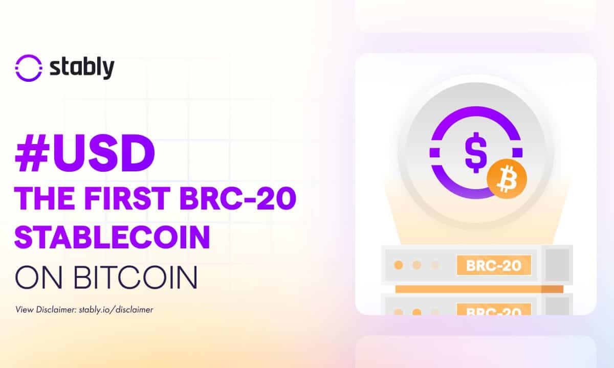 Stably #USD را به عنوان اولین استیبل کوین BRC20 در شبکه بیت کوین راه اندازی می کند