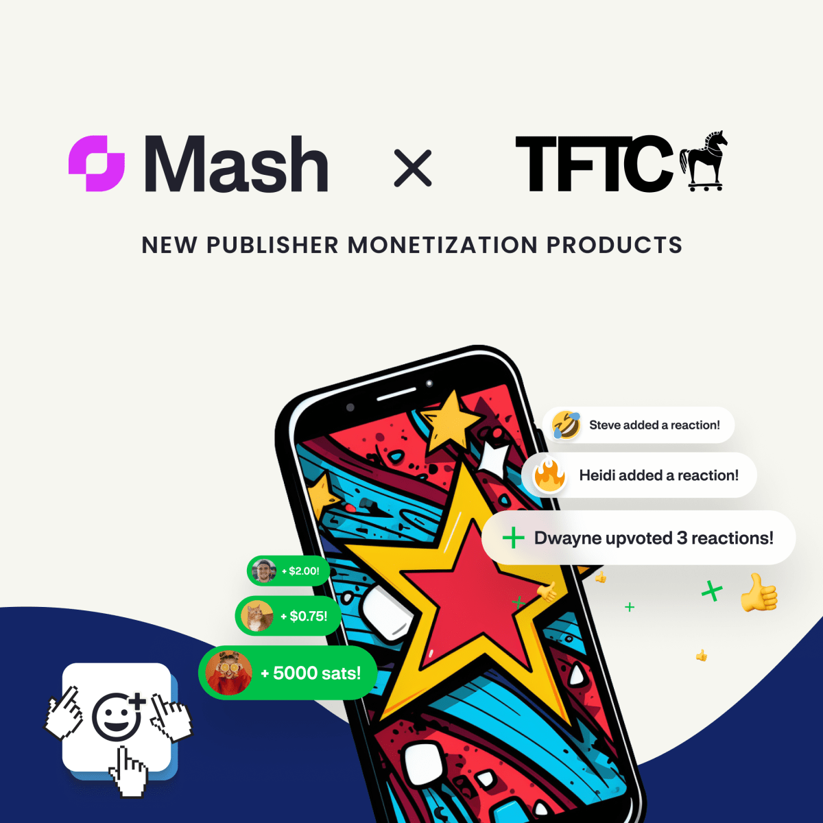 Mash And TFTC Partner محصولات جدید کسب درآمد توسط ناشر را راه اندازی کرد که توسط بیت کوین و لایتنینگ پشتیبانی می شود