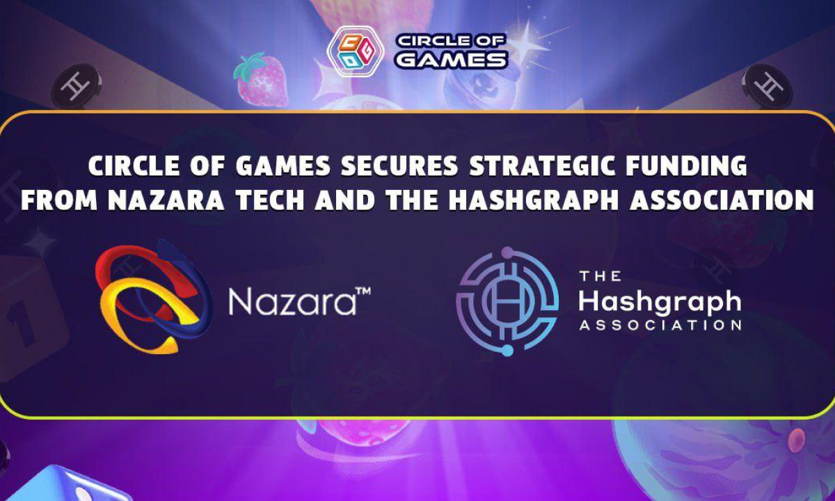 Circle of Games یک میلیون دلار بودجه استراتژیک را از Nazara Technologies و The Hashgraph Association تضمین می کند.