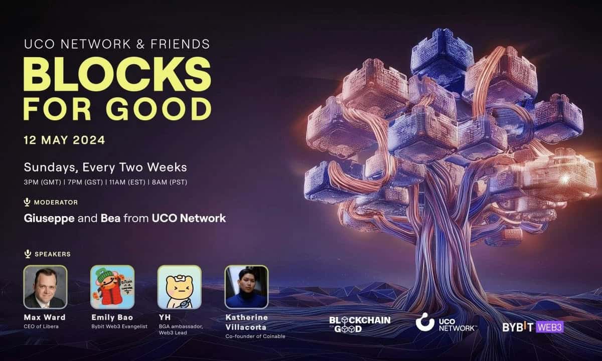 Bybit Web3، UCO Network و Blockchain for Good مجموعه دو هفته‌ای مشترک «Blocks for Good» را در X Spaces اعلام کردند.